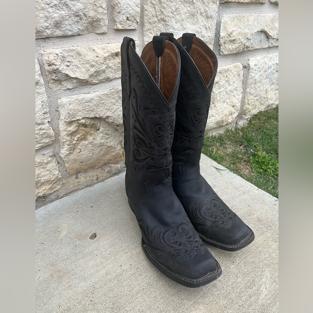 Circle G Black Womens Boots